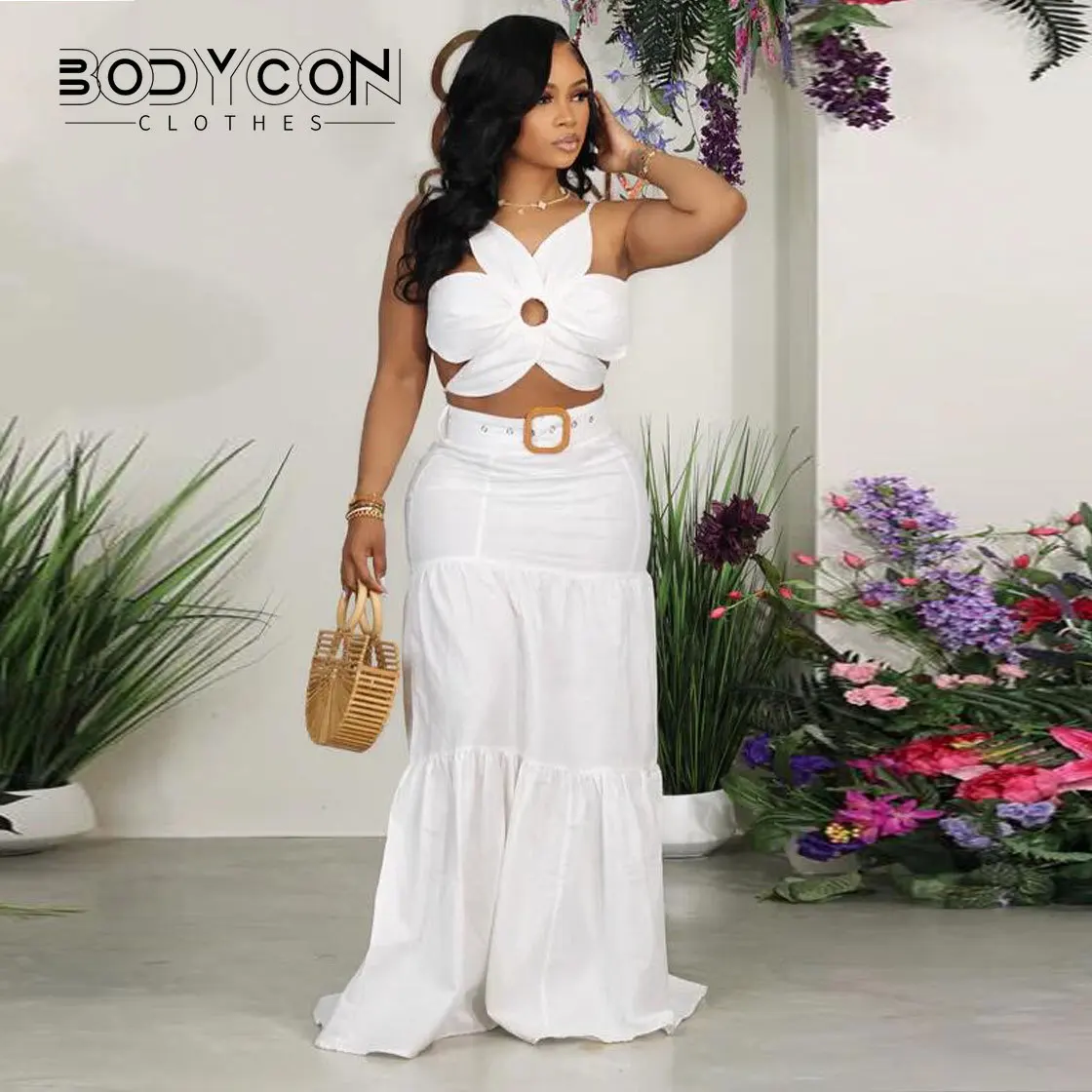 BODYCON Vintage Street Women's Set Strap Floral Crop Top and Big Swing Maxi Long Skirt 2023 Sexy Party Two 2 Piece Set Outfits
BODYCON Vintage Street Women's Set Strap Floral Crop Top and Big Swing Maxi Long Skirt 2023 Sexy Party Two 2 Piece Set Outfits