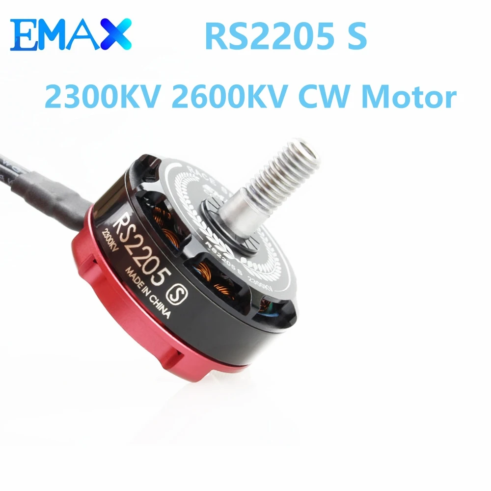 

Emax RS2205 S 2300KV 2600KV CW Brushless Motor 3-4S 12N14P for RC Helicopter Quadcopter FPV Multicopter Racing Drone