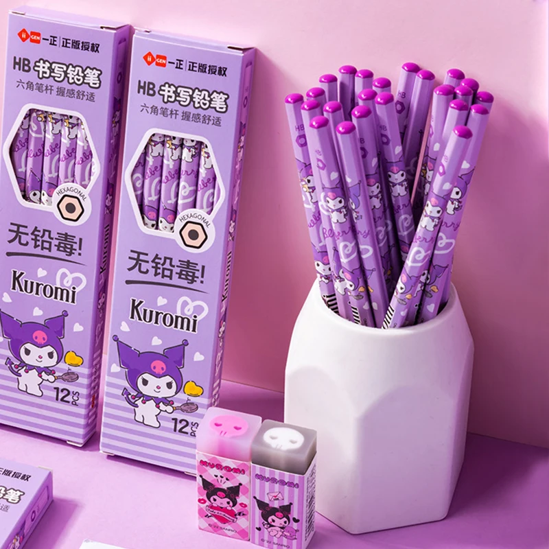 2Pcs Kawaii Sanrio Anime Pencil Cute Kuromi Cartoon Student Hexagonal Hb Exam Sketching Pen Creative Kids Pencil Toys for Girls
2Pcs Kawaii Sanrio Anime Pencil Cute Kuromi Cartoon Student Hexagonal Hb Exam Sketching Pen Creative Kids Pencil Toys for Girls