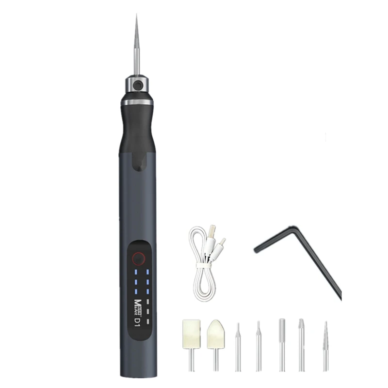 D1 Speed Adjustable Engraver Electric Grinding Pen Cordless Grinding Machine Mini Polish Tool Set DIY Engraving Pen
D1 Speed Adjustable Engraver Electric Grinding Pen Cordless Grinding Machine Mini Polish Tool Set DIY Engraving Pen