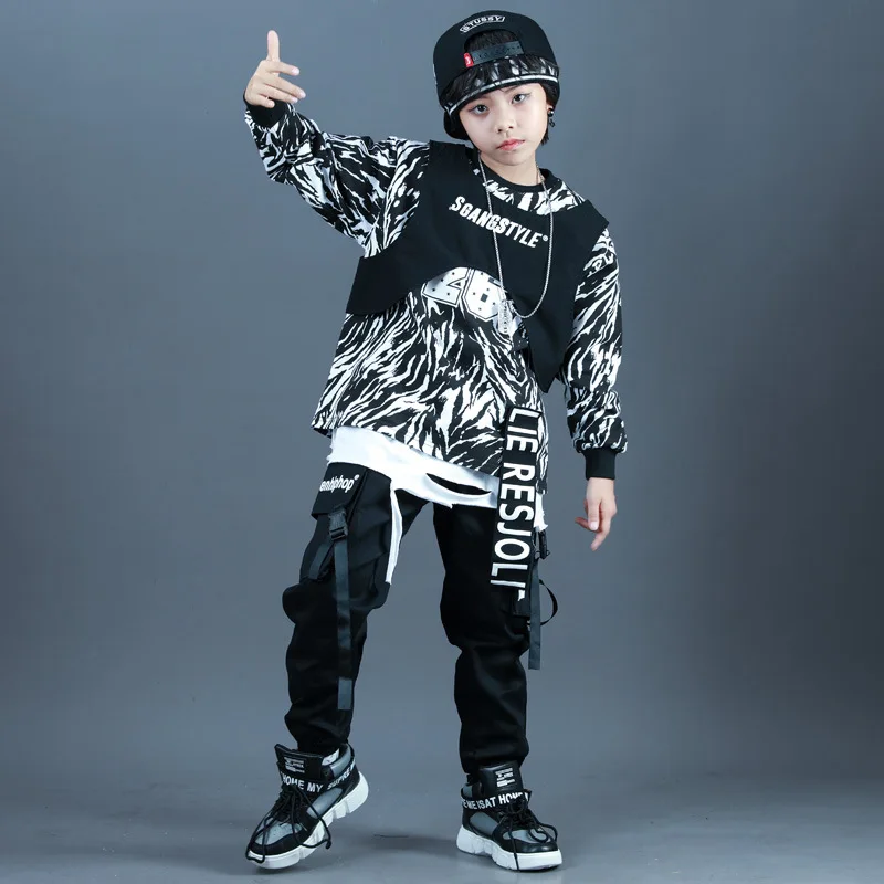 Kid Hip Hop Clothing Sweatshirt Oversized Long Sleeve T Shirt Top long Pants for teenager Boy Jazz Dance Costume Clothes Wear
Kid Hip Hop Clothing Sweatshirt Oversized Long Sleeve T Shirt Top long Pants for teenager Boy Jazz Dance Costume Clothes Wear