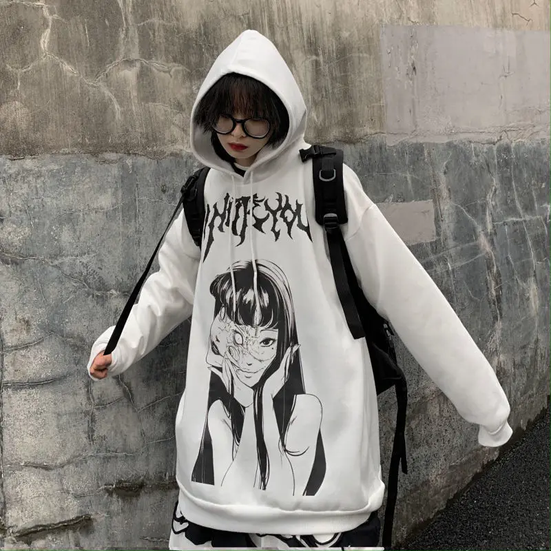 Japanese Harajuku Fashion Hoodie Sweatshirt for Men Women Long Sleeve Pullover Hooded Shirt Junji Ito Horror Graphic Clothing
Japanese Harajuku Fashion Hoodie Sweatshirt for Men Women Long Sleeve Pullover Hooded Shirt Junji Ito Horror Graphic Clothing