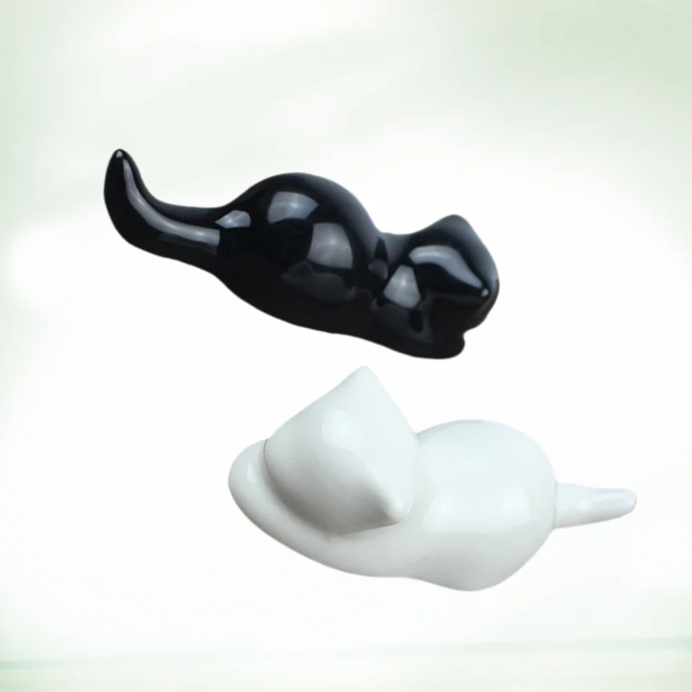 2Pcs Originality Ceramic Pen Holder Animal Shaped Pen Shelf Pen Hanging Paperweight for Art Painting(Black and White) Supplies
2Pcs Originality Ceramic Pen Holder Animal Shaped Pen Shelf Pen Hanging Paperweight for Art Painting(Black and White) Supplies