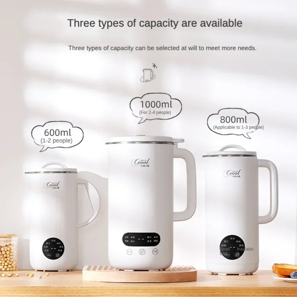 

1000ml Soybean Milk Machine Electric Juicer Soy Milk Maker Portable Blender Mixer Rice Paste Maker Wall Breaking Machine 220V