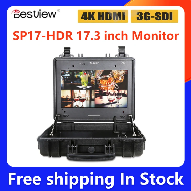 Портативный монитор Besview SP17-HDR 17,3 дюйма, 4K HDMI, с разрешением UHD, четырехраздельный ЖК-монитор режиссера
Портативный монитор Besview SP17-HDR 17,3 дюйма, 4K HDMI, с разрешением UHD, четырехраздельный ЖК-монитор режиссера