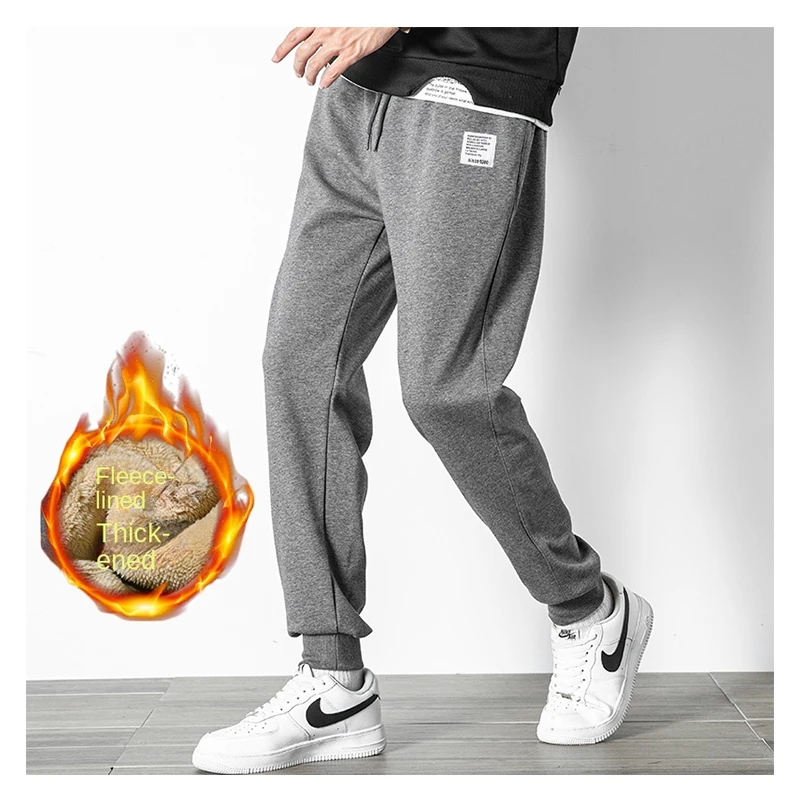 Drawstring Thickened Thermal Pants Man Winter Warm Fleece Joggers Men Trousers Running Sweatpants Casual Track Pants Male
Drawstring Thickened Thermal Pants Man Winter Warm Fleece Joggers Men Trousers Running Sweatpants Casual Track Pants Male