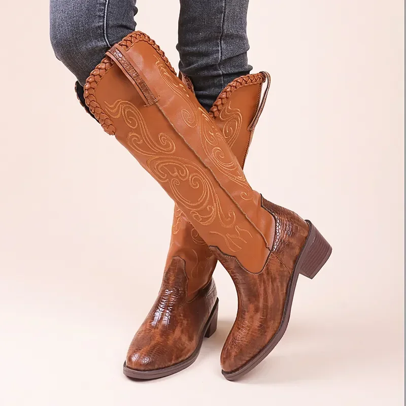 Women's Retro Pointed Toed PU Leather Riding Boots 2023 Autumn Winter Fashion Thigh High Boots Platform Shoes
Women's Retro Pointed Toed PU Leather Riding Boots 2023 Autumn Winter Fashion Thigh High Boots Platform Shoes