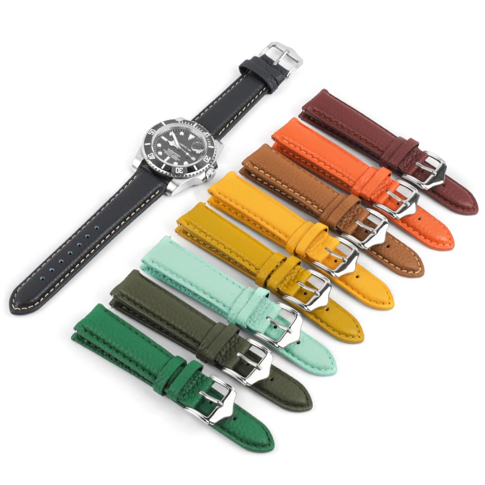 High Quality Genuine Leather Watch Band 18mm 19mm 20mm 22mm Lychee Pattern Cowhide Leather Watchband Business Watch Band Green
High Quality Genuine Leather Watch Band 18mm 19mm 20mm 22mm Lychee Pattern Cowhide Leather Watchband Business Watch Band Green
