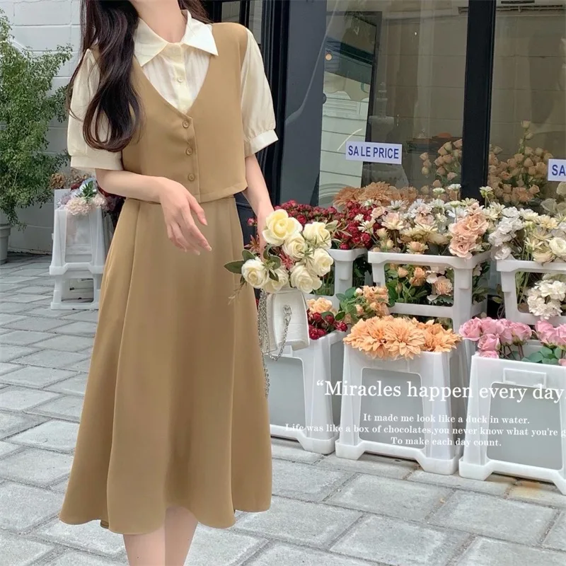 2024 Summer New Sweet Dresses Occasions Female Korean Midi Length Black Dresses Fashion Formal Short Sleeves Dress
2024 Summer New Sweet Dresses Occasions Female Korean Midi Length Black Dresses Fashion Formal Short Sleeves Dress
