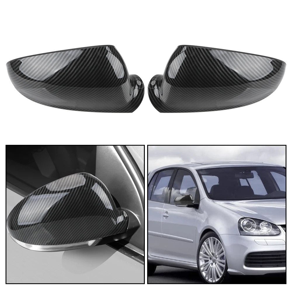 

Car Accessories Car RearView Mirror Case Caps Auto Replacement for VW Golf 5 MK5 Jetta 2006-2011 Side Wing Mirror Cover