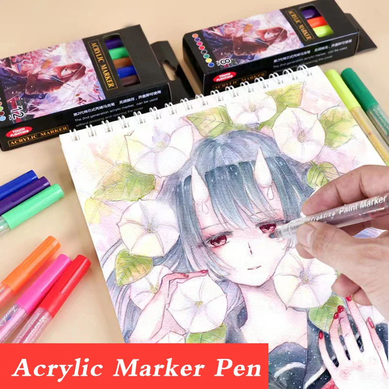 8/12Colors Acrylic Paint Marker Pen 2.0MM Sketch Art Markers Set Painting Calligraphy Graffiti Manga Drawing Marker Art Supplies
8/12Colors Acrylic Paint Marker Pen 2.0MM Sketch Art Markers Set Painting Calligraphy Graffiti Manga Drawing Marker Art Supplies