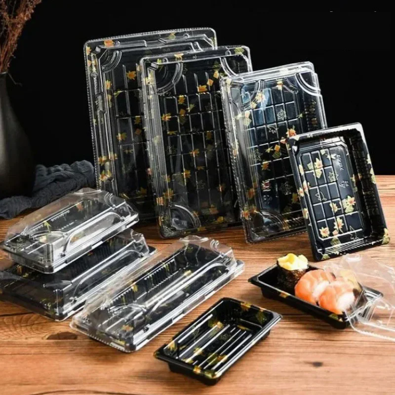 50pcs Disposable Sushi Containers with Lid Japanese Bento Plastic Sashimi Packing Box for Restaurant Sushi Accessories
50pcs Disposable Sushi Containers with Lid Japanese Bento Plastic Sashimi Packing Box for Restaurant Sushi Accessories