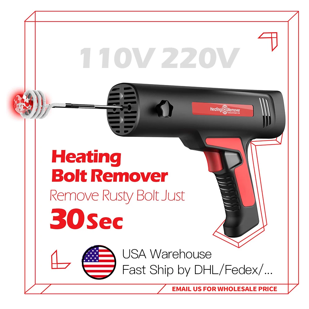 WOYO HBR007 110V/220V Heating Bolt Remover, 18/22/28mm Induction Heater Inductor Coil For Automotive Screw / Bolt/ Nut Flameless
WOYO HBR007 110V/220V Heating Bolt Remover, 18/22/28mm Induction Heater Inductor Coil For Automotive Screw / Bolt/ Nut Flameless