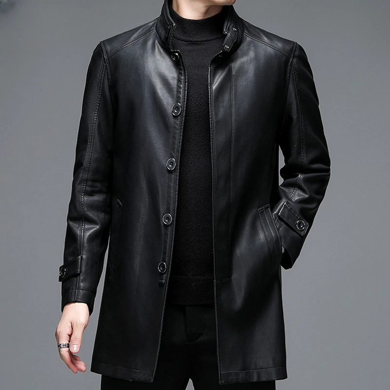 Genuine Leather Jacket Men Clothing 2023 Autumn Winter Jackets for Men Warm Coat Fashion Single-breasted Mid-length Windbreaker
Genuine Leather Jacket Men Clothing 2023 Autumn Winter Jackets for Men Warm Coat Fashion Single-breasted Mid-length Windbreaker