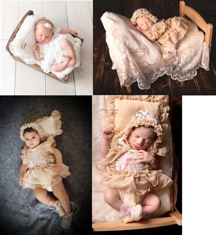 0-1Month Newborn Photography Props Baby Hat Headband Lace Romper Bodysuits Outfit Baby Girl Dress Costume Photography Clothing
0-1Month Newborn Photography Props Baby Hat Headband Lace Romper Bodysuits Outfit Baby Girl Dress Costume Photography Clothing