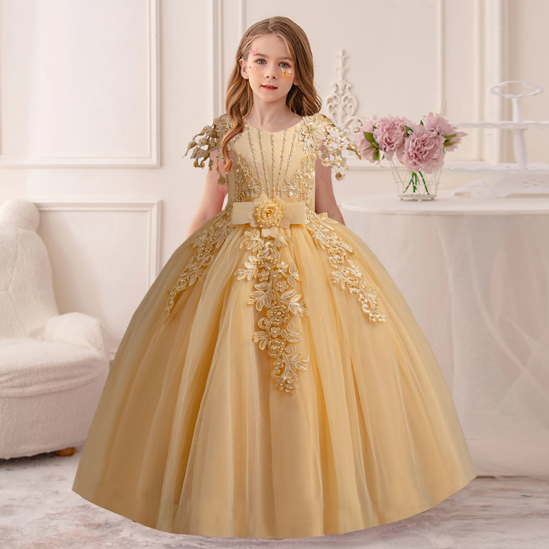 AmyStylish Little Big Girls Embroidered Bowknot Wedding Flower Girl Birthday Party Pageant Formal Dress AC135
AmyStylish Little Big Girls Embroidered Bowknot Wedding Flower Girl Birthday Party Pageant Formal Dress AC135