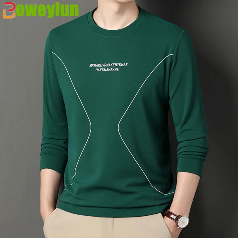 Boweylun New Spring And Summer Men's Long-sleeved T-shirt Letters Print Round Neck Bottoming Shirt Casual Slim Sweatshirt Youth
Boweylun New Spring And Summer Men's Long-sleeved T-shirt Letters Print Round Neck Bottoming Shirt Casual Slim Sweatshirt Youth