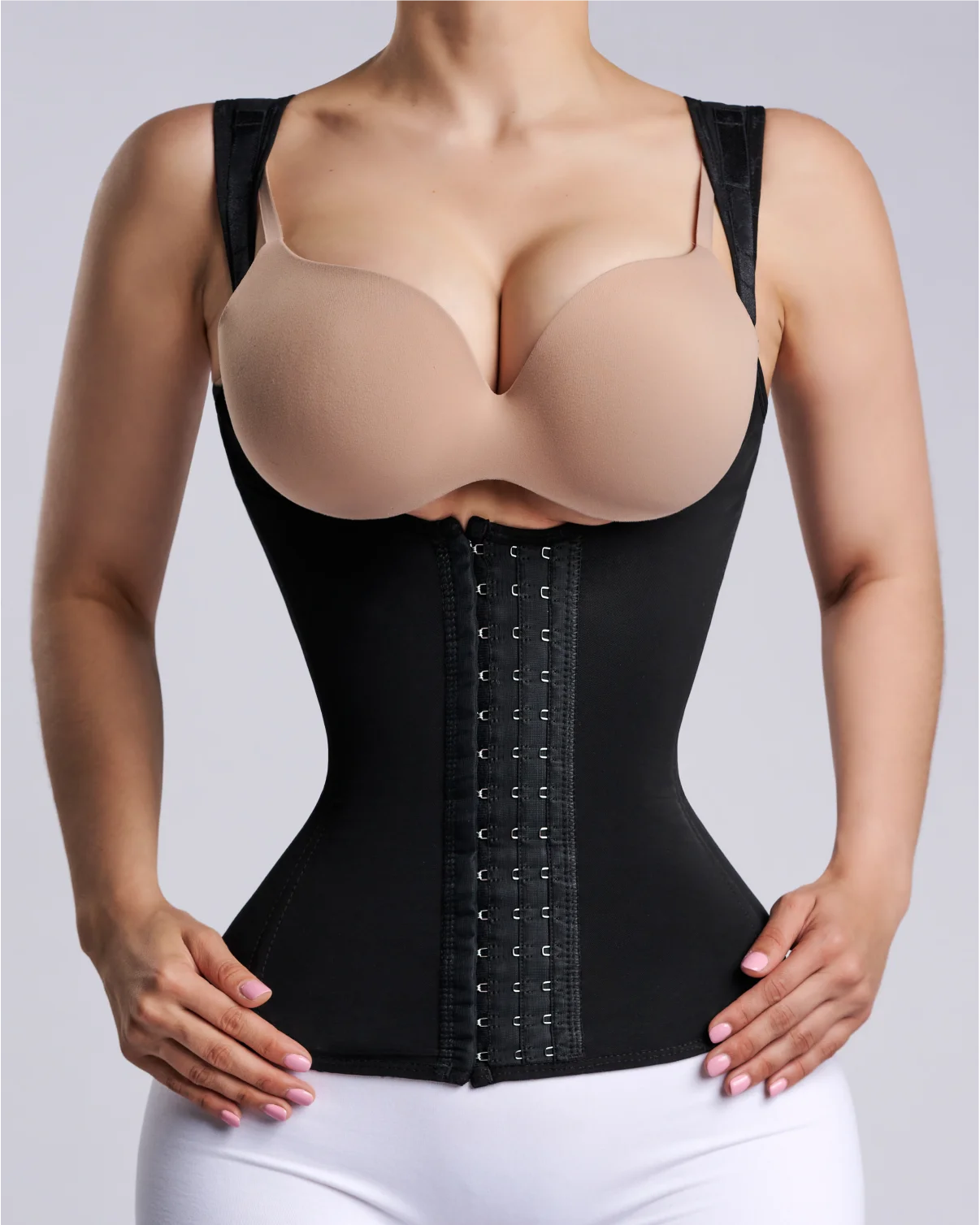 

Women Waist Trainer Corset Hourglass Vest Women's Clothing Shoulder Strap Hook Eyes Adjustable High Quality Stretchy Shaper