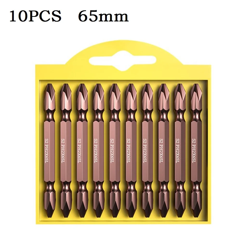 1/10pcs 1/4'' Hex Alloy Steel Magnetic Double-head Screwdriver Bits Repair Tools Hand Tools Accessories PH2 65-300mm
1/10pcs 1/4'' Hex Alloy Steel Magnetic Double-head Screwdriver Bits Repair Tools Hand Tools Accessories PH2 65-300mm
