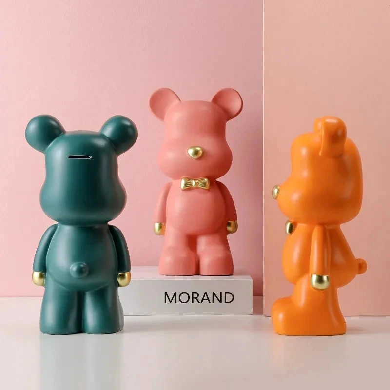 Modern minimalist and violent bear piggy bank, office and living room decorations, creative artworks, jewelry, birthday gifts
Modern minimalist and violent bear piggy bank, office and living room decorations, creative artworks, jewelry, birthday gifts