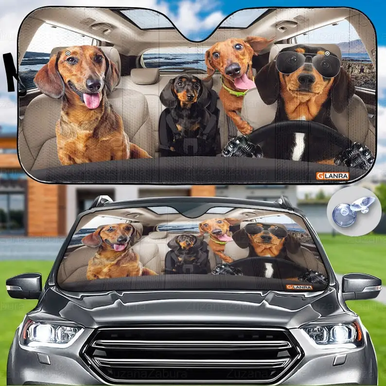 Dachshund Family Car Sunshade, Dog Car Sun Shade, Dachshund Car Decoration, Car Sun Protector, Dachshund Sunshades
Dachshund Family Car Sunshade, Dog Car Sun Shade, Dachshund Car Decoration, Car Sun Protector, Dachshund Sunshades