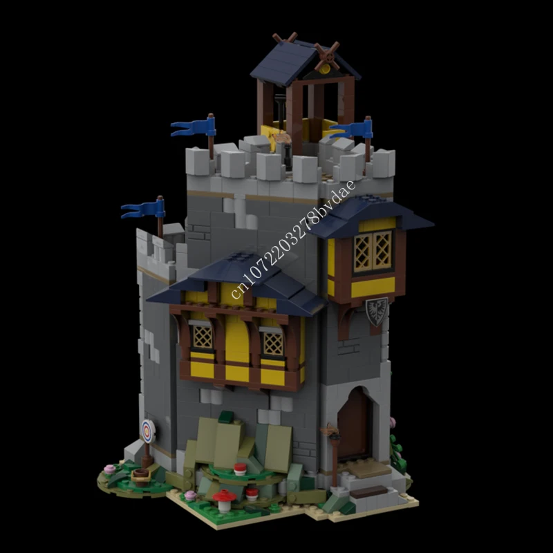 

1202PCS MOC Medieval Black Falcon's Fortress Model Building Blocks Technology Bricks DIY Castle Kids Gifts Toys Sets Assembly