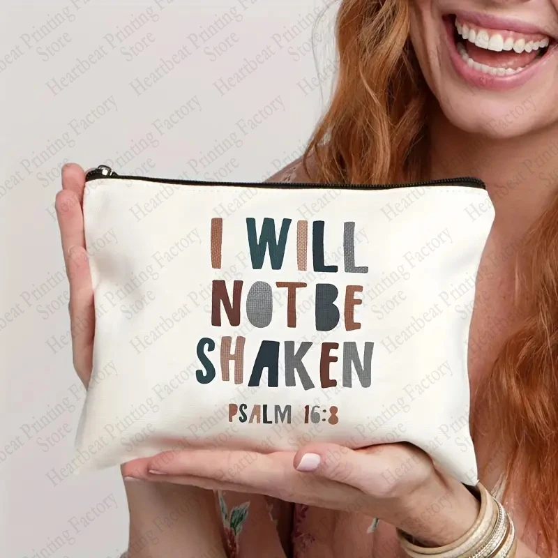 Christian Bible Verse PSALM 16:8 I Will Not Be Shaken Inspirational Quote Makeup Bag Cosmetic Bags Christian Gifts for Women
Christian Bible Verse PSALM 16:8 I Will Not Be Shaken Inspirational Quote Makeup Bag Cosmetic Bags Christian Gifts for Women
