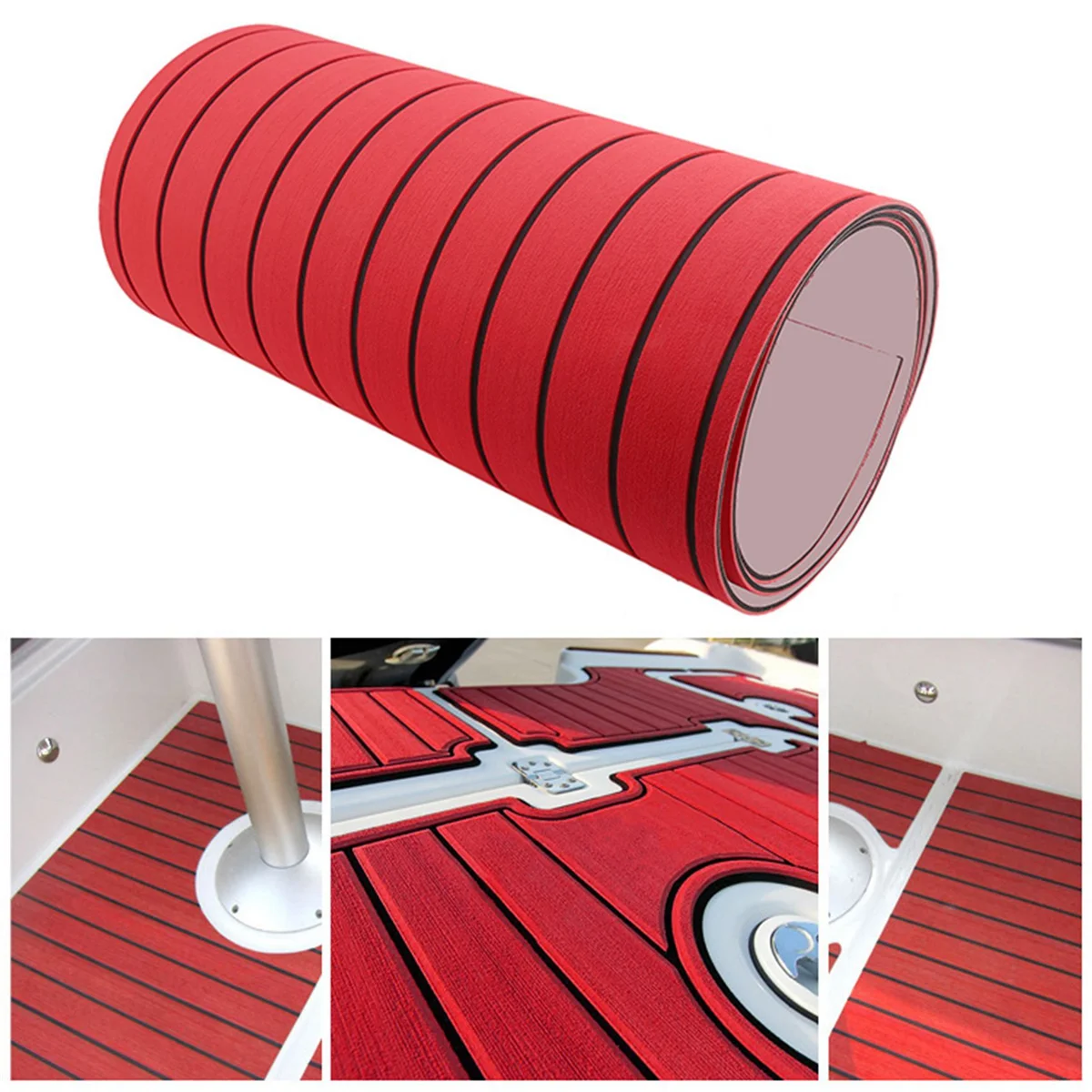 Self-Adhesive EVA Foam Teak Decking Yacht Marine Flooring Synthetic Boat Floor Mat 2400X450X6mm Red
Self-Adhesive EVA Foam Teak Decking Yacht Marine Flooring Synthetic Boat Floor Mat 2400X450X6mm Red