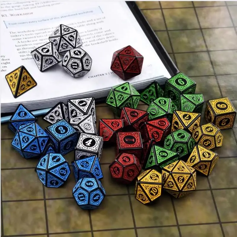 Набор игральных костей, многогранные, 7 шт./компл., D4, D6, D8, D10, D %, D12, D20
Набор игральных костей, многогранные, 7 шт./компл., D4, D6, D8, D10, D %, D12, D20