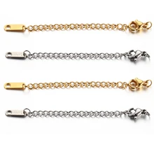 10pcs Stainless Steel Extension Tail Chain With Lobster Clasps Connector Necklace Bracelet Extender Chain For DIY Jewelry Making
10pcs Stainless Steel Extension Tail Chain With Lobster Clasps Connector Necklace Bracelet Extender Chain For DIY Jewelry Making