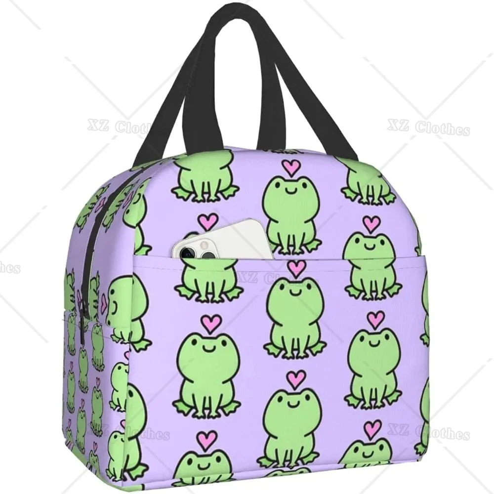 Kawaii Frog Love Heart Lunch Box Reusable Thermal Lunch Bag Food Container with Pocket for Women Men Adults Work Travel Picnic
Kawaii Frog Love Heart Lunch Box Reusable Thermal Lunch Bag Food Container with Pocket for Women Men Adults Work Travel Picnic