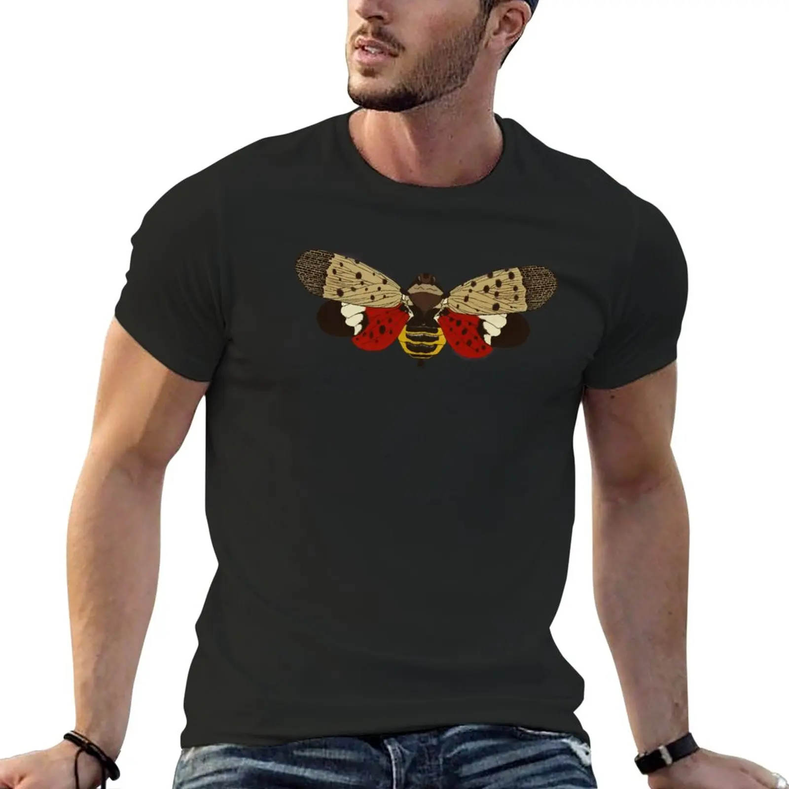 Spotted lantern fly T-Shirt plain summer top plus size tops mens graphic t-shirts hip hop
Spotted lantern fly T-Shirt plain summer top plus size tops mens graphic t-shirts hip hop