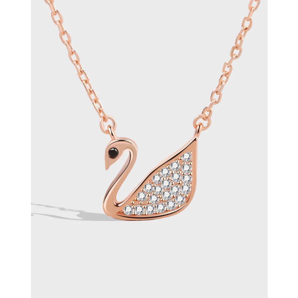 A new S925 sterling silver necklace for women's fashion trend, elegant swan necklace, collarbone chain pendant
A new S925 sterling silver necklace for women's fashion trend, elegant swan necklace, collarbone chain pendant