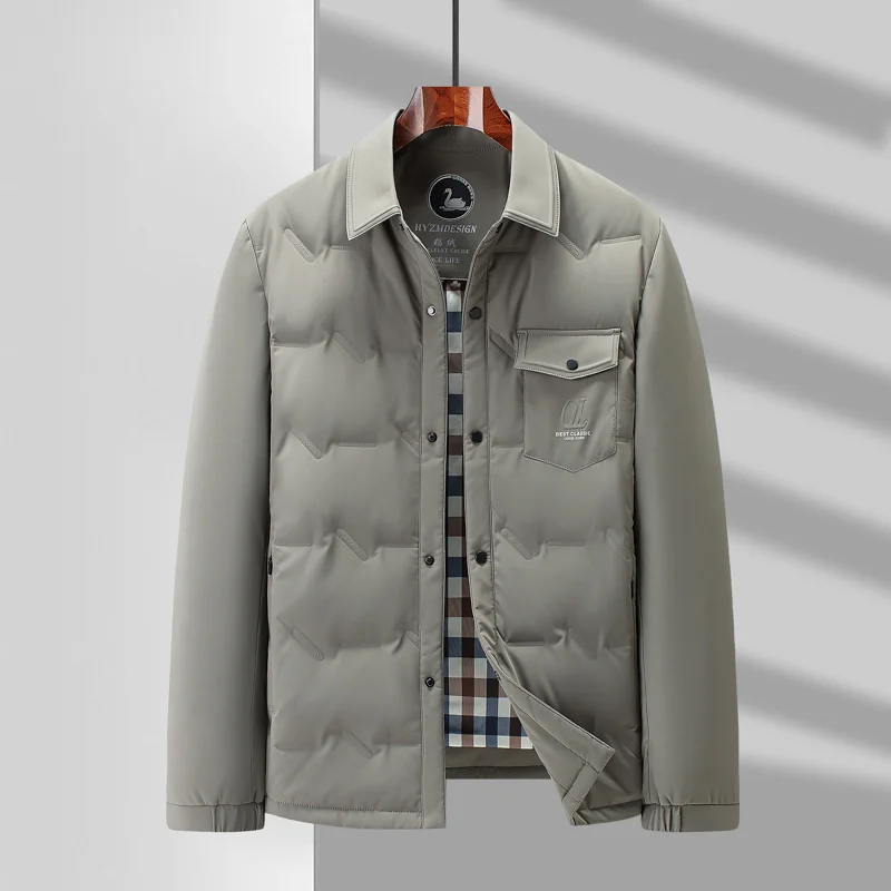 White Duck Down Men's Jackets Luxury Autumn Winter Solid Color Single Breasted Casual Business Male Coats 4XL
White Duck Down Men's Jackets Luxury Autumn Winter Solid Color Single Breasted Casual Business Male Coats 4XL