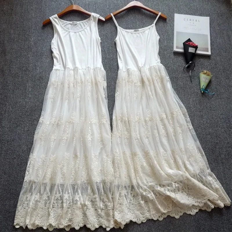 Women's Harajuku Mori Girl Style Sweet Lace Embroidery Dress, Sleeveless Spaghetti Strap, Mesh Hollow Out Midi Underdress Summer
Women's Harajuku Mori Girl Style Sweet Lace Embroidery Dress, Sleeveless Spaghetti Strap, Mesh Hollow Out Midi Underdress Summer