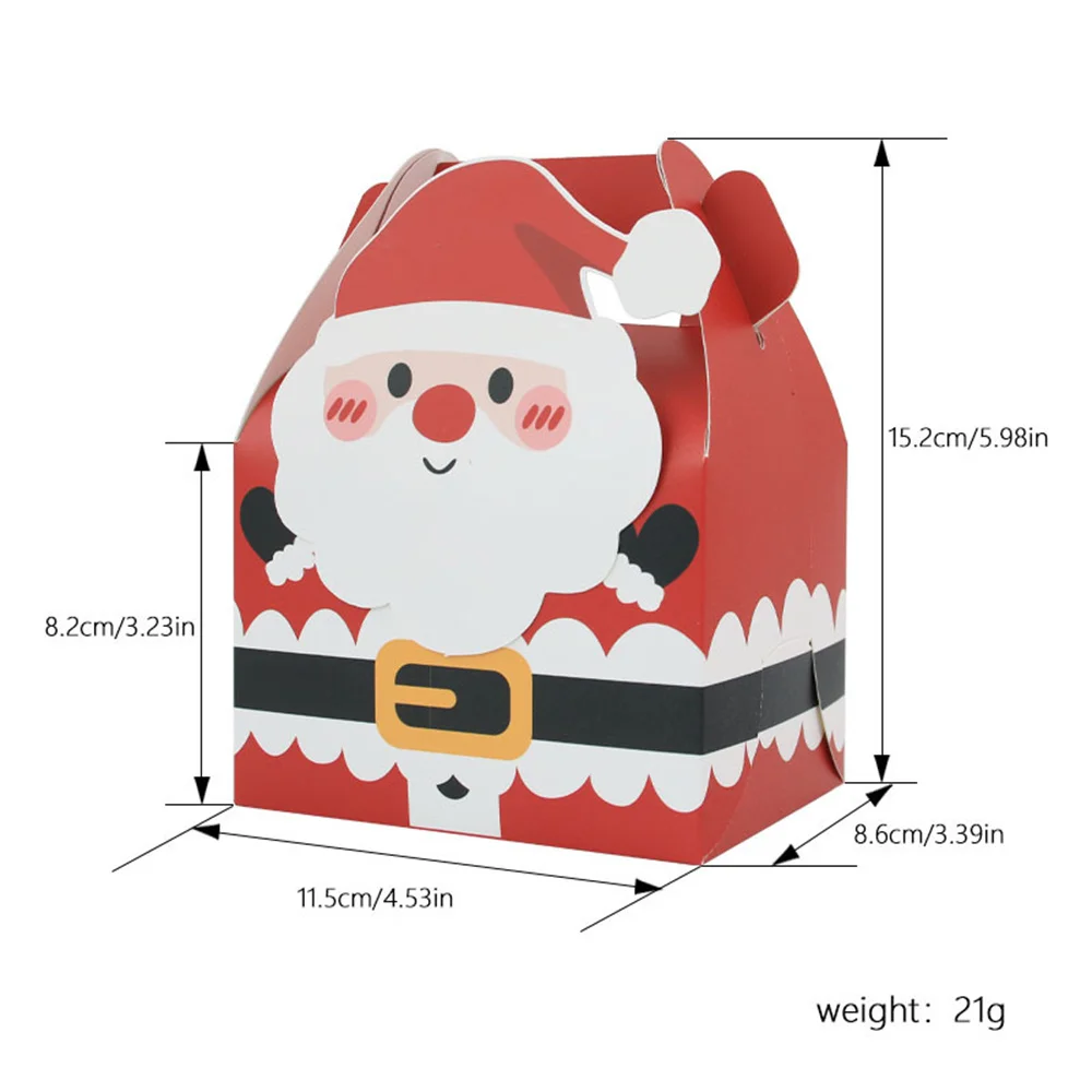 

Рождественская коробка из крафт-бумаги для конфет, Подарочная коробка с мультяшным изображением Санта-Клауса, снеговика, мешочки для печенья, украшения для рождественской вечеринки, Рождество, Новый год