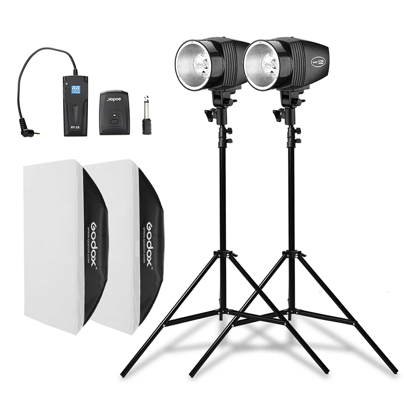 inlighttech Godox 360Ws 2x K-180A Strobe Studio Flash Light Kit with RT-16 & 2x 50x70cm Softbox & 2x 190cm Light Stand
inlighttech Godox 360Ws 2x K-180A Strobe Studio Flash Light Kit with RT-16 & 2x 50x70cm Softbox & 2x 190cm Light Stand