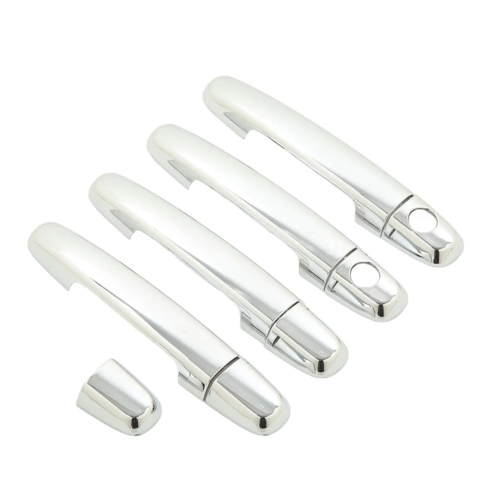 

For Car Exterior Door Handle Cover ABS Chrome Anti Scratch Pull Handle with Keyhole Durable & Long Lifespan