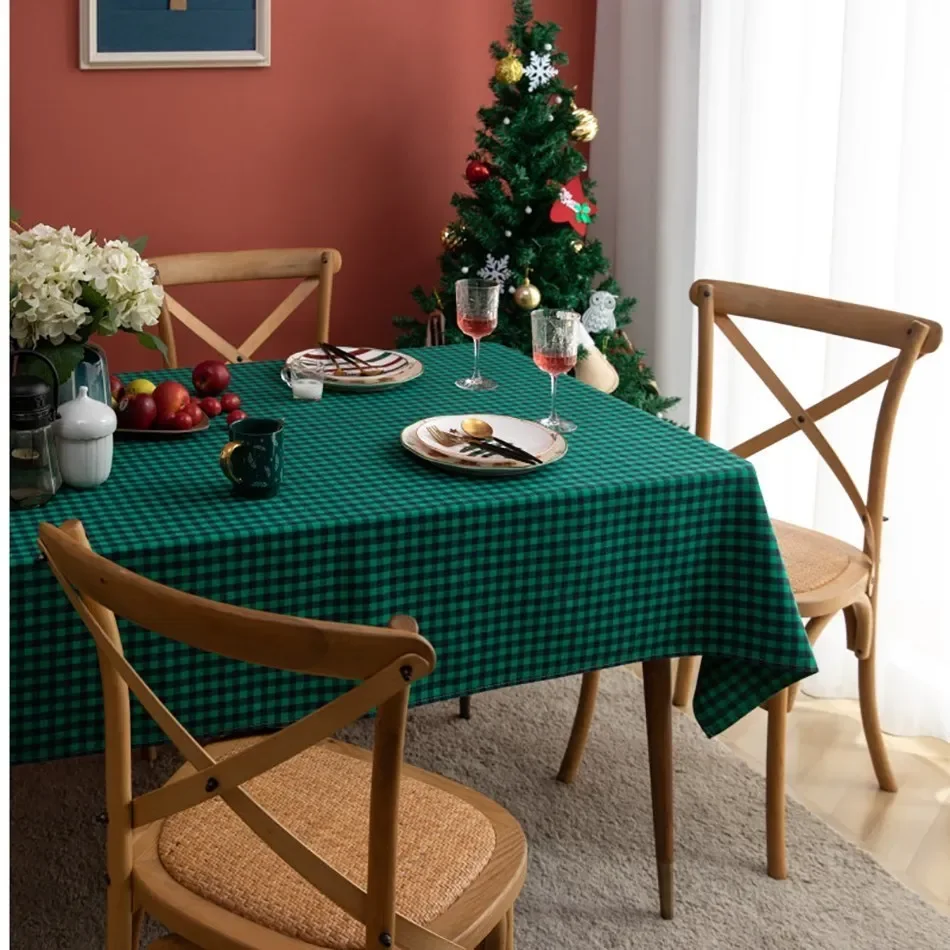 Christmas Tablecloth Green Black Plaid Cotton Linen New Year Living Room Party Decorations Table Cloth Dinning Table Home Decor
Christmas Tablecloth Green Black Plaid Cotton Linen New Year Living Room Party Decorations Table Cloth Dinning Table Home Decor