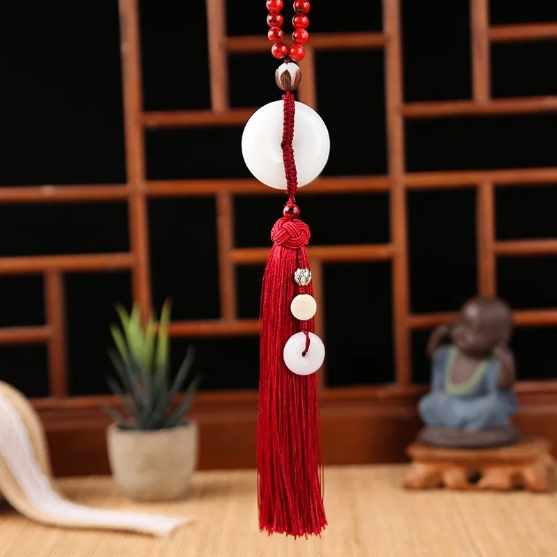 Beads Dark Green Tassels Car Hanging Pendant Decoration Acessorios Para Carro Hand Woven Rope Auto Interior Accessories 3 Color
Beads Dark Green Tassels Car Hanging Pendant Decoration Acessorios Para Carro Hand Woven Rope Auto Interior Accessories 3 Color