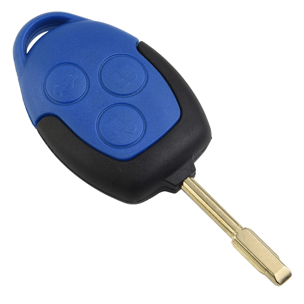 

1pcs ABS Blue Key Fob Case 3 Button BLUE Remote Cover For Ford MK7 2006 - 2014 Key Case For Car Keys Fobs Remotes