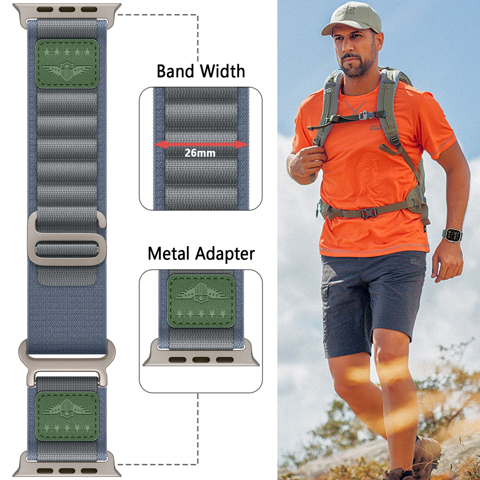 Alpine Loop for Apple Watch Band 44mm 40mm 45mm 41mm 49mm 42mm 46mm nylon bracelet correa iWatch series ultra 2 9 8 se 10 strap Alpine Loop for Apple Watch Band 44mm 40mm 45mm 41mm 49mm 42mm 46mm nylon bracelet correa iWatch series ultra 2 9 8 se 10 strap