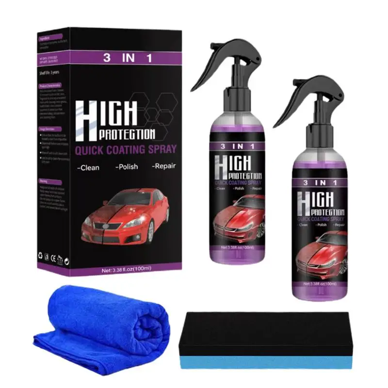Car Coating Spray High Protection Polish Spray 3 In 1 Coating Spray Refurbisher Waterless Wash & Wax Hydrophobic Top Coat Polish
Car Coating Spray High Protection Polish Spray 3 In 1 Coating Spray Refurbisher Waterless Wash & Wax Hydrophobic Top Coat Polish