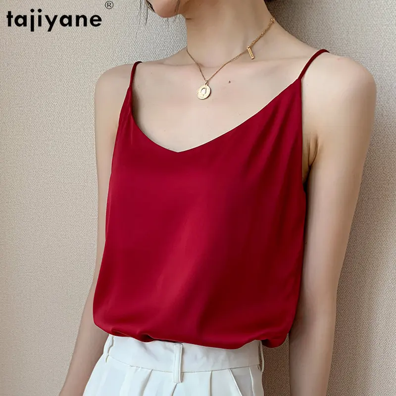 Ayunsue 100% Mulberry Silk Tops For Women 2023 Summer Real Silk Tank Top Soft Camisole V-neck Basic Tops Women Red Tanks Top
Ayunsue 100% Mulberry Silk Tops For Women 2023 Summer Real Silk Tank Top Soft Camisole V-neck Basic Tops Women Red Tanks Top