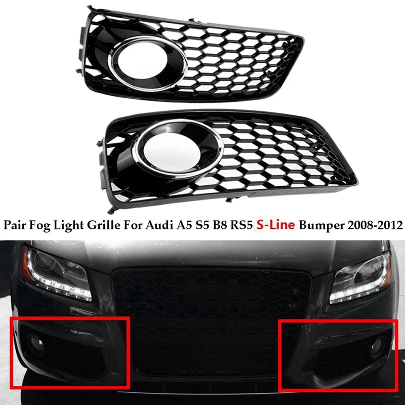 Front Bumper Fog Light Grille 8T0807681B 8T0807681D For A5 S-Line S5 B8 RS5 2008-2012
Front Bumper Fog Light Grille 8T0807681B 8T0807681D For A5 S-Line S5 B8 RS5 2008-2012