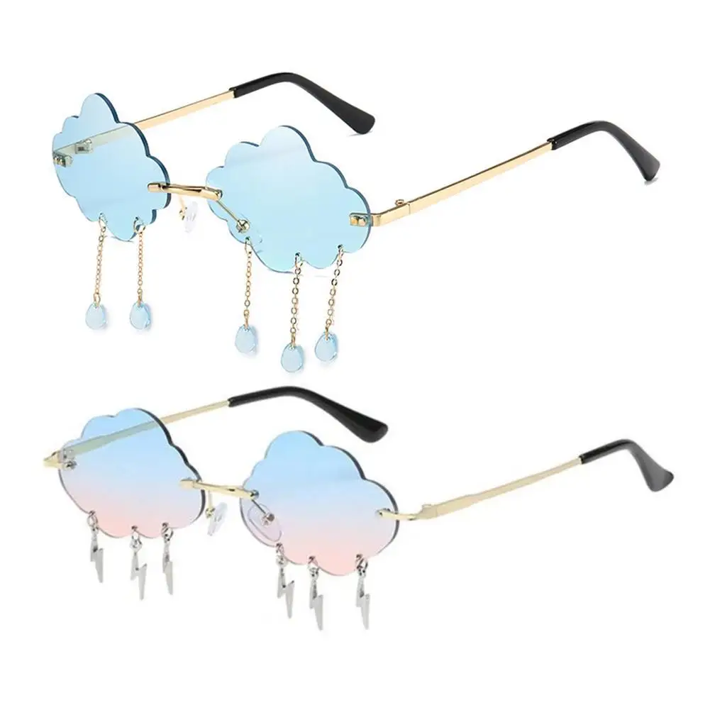 Luxury Cloud Sunglasses Fashion Retro Rimless Tassel Funny Cloud Shaped Sun Glasses Women Men Disco Glasses Accessories
Luxury Cloud Sunglasses Fashion Retro Rimless Tassel Funny Cloud Shaped Sun Glasses Women Men Disco Glasses Accessories