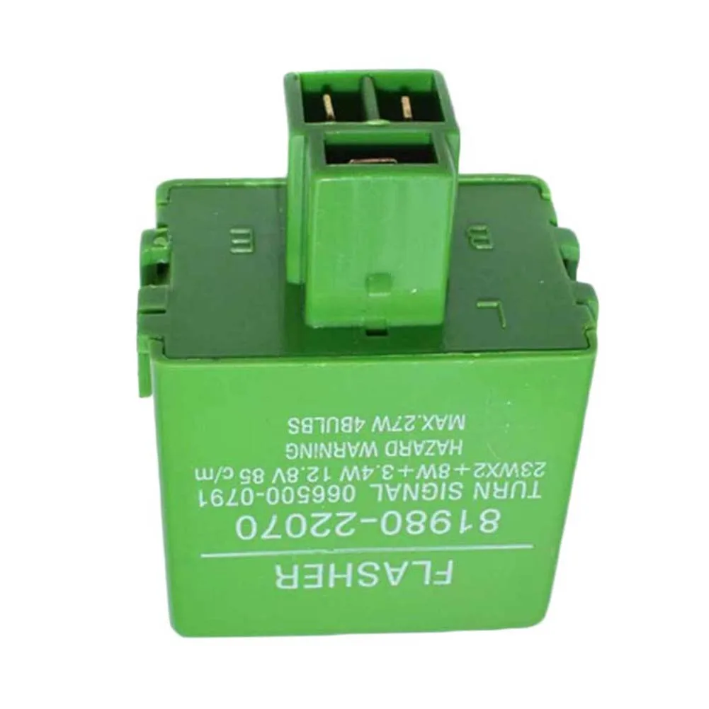Durable Functional Flasher Relay Turn Signal Precision Reliable Replacement Plastic 81980-22070 Direct EFL25 EP32
Durable Functional Flasher Relay Turn Signal Precision Reliable Replacement Plastic 81980-22070 Direct EFL25 EP32