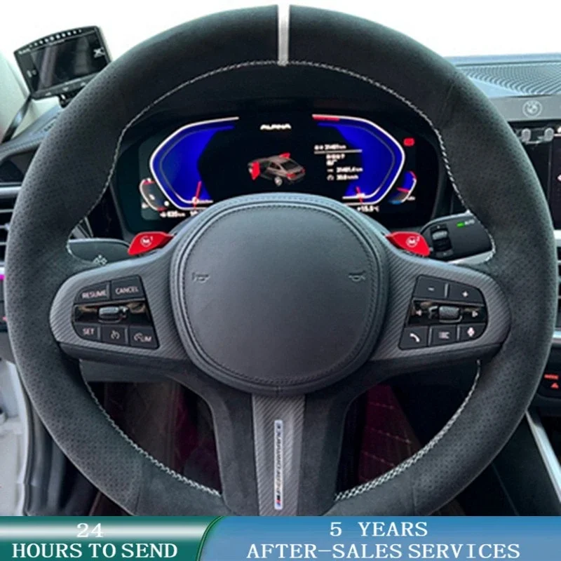 Suede Customized Car Steering Wheel Cover For BMW M Sport G30 G31 G32 G20 G21 G11 G12 G14 G15 G16 X3 G01 X4 G02 X5 G05 X7 G07
Suede Customized Car Steering Wheel Cover For BMW M Sport G30 G31 G32 G20 G21 G11 G12 G14 G15 G16 X3 G01 X4 G02 X5 G05 X7 G07