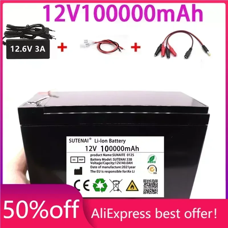 New Li Ion 18650 Electric Vehicle Lithium Ion Battery Pack 3S 12V 50Ah 100Ah Built-in BMS 30A High Current Suitable For Sprayer
New Li Ion 18650 Electric Vehicle Lithium Ion Battery Pack 3S 12V 50Ah 100Ah Built-in BMS 30A High Current Suitable For Sprayer
