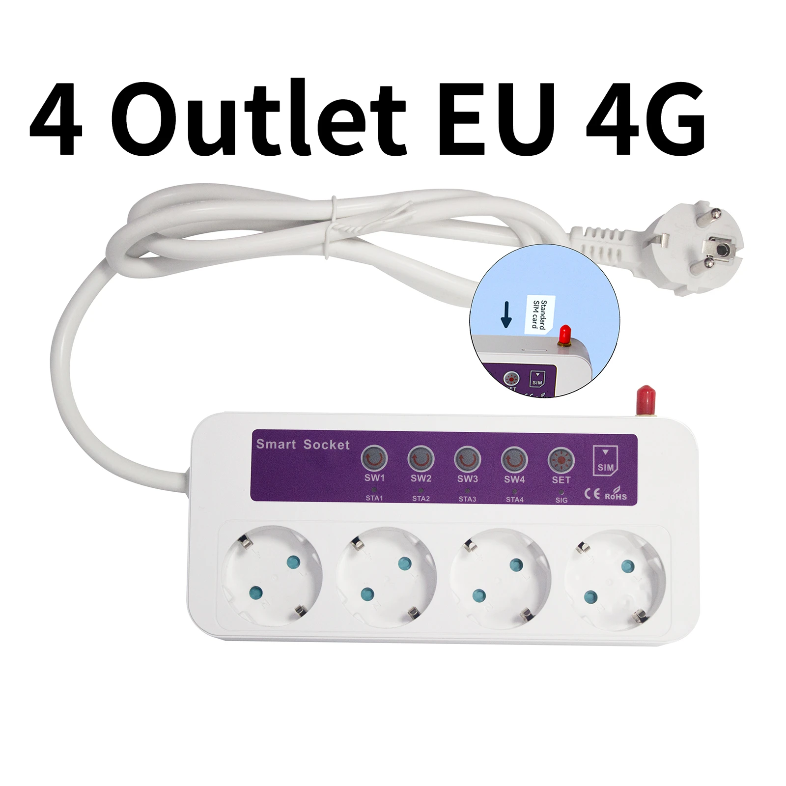 16A GSM SMS Smart Power Socket Outlet Temperature Sensor Controller Plug Intelligent Relay Switch Home Automation Remote Control
16A GSM SMS Smart Power Socket Outlet Temperature Sensor Controller Plug Intelligent Relay Switch Home Automation Remote Control